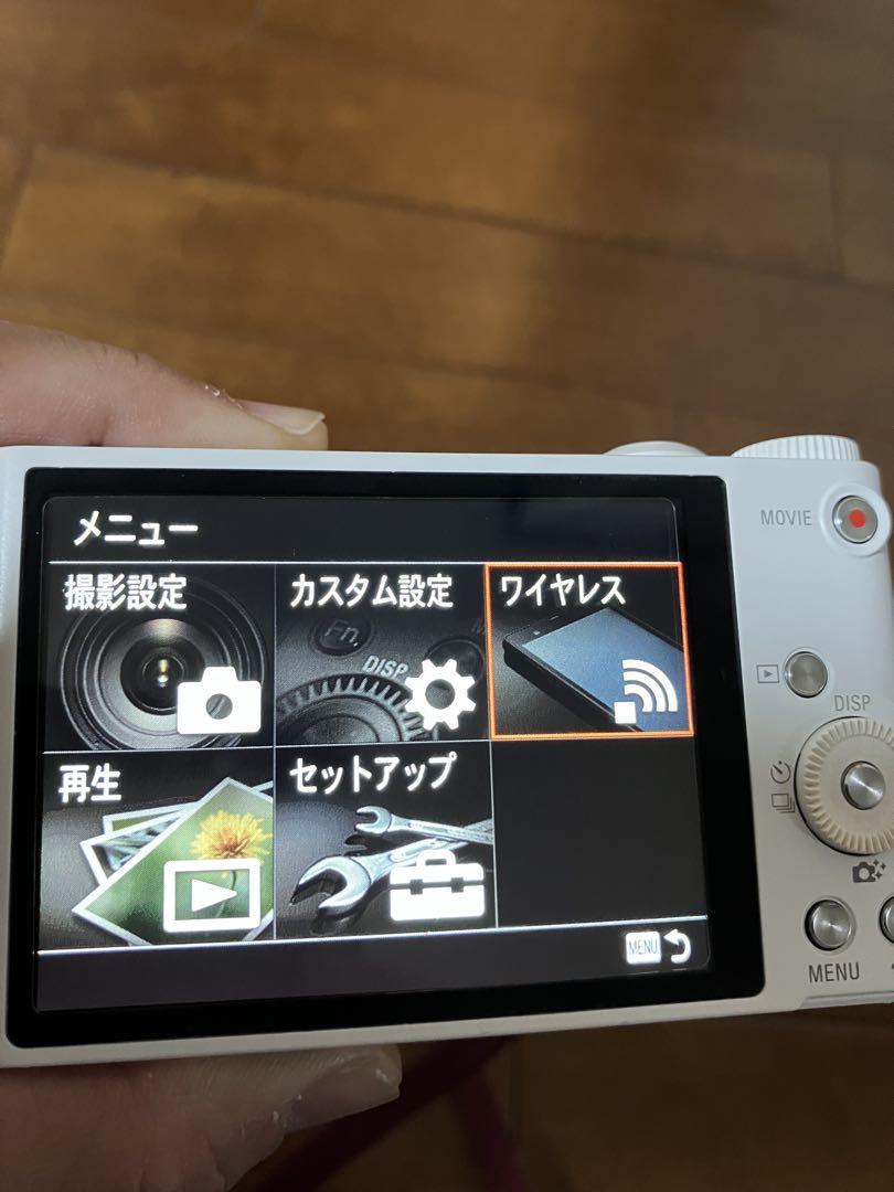 【ジャンク品】SONY サイバーショットDSC-WX350 ホワイト ケース付 SONY Cyber-shot ホワイト DSC-WX350 ☆ケース付
