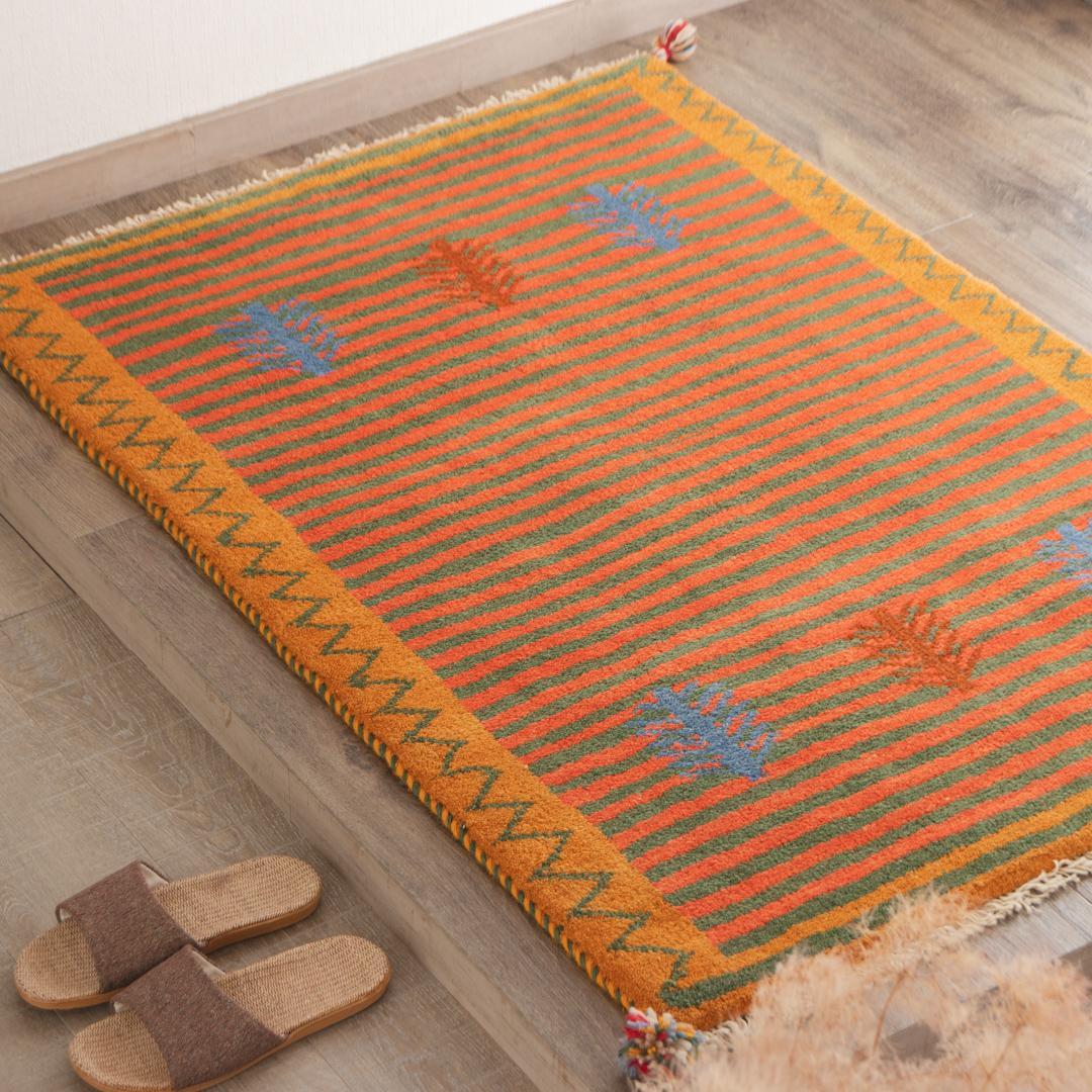 手織ギャッベ ラグサイズ 89×124cm G260 MARWIL-DEMENAGEMENTS_CH