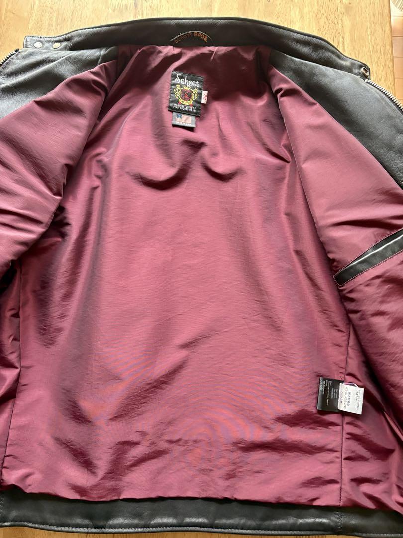 AKRです。Schott シングルライダース　レザージャケット 42