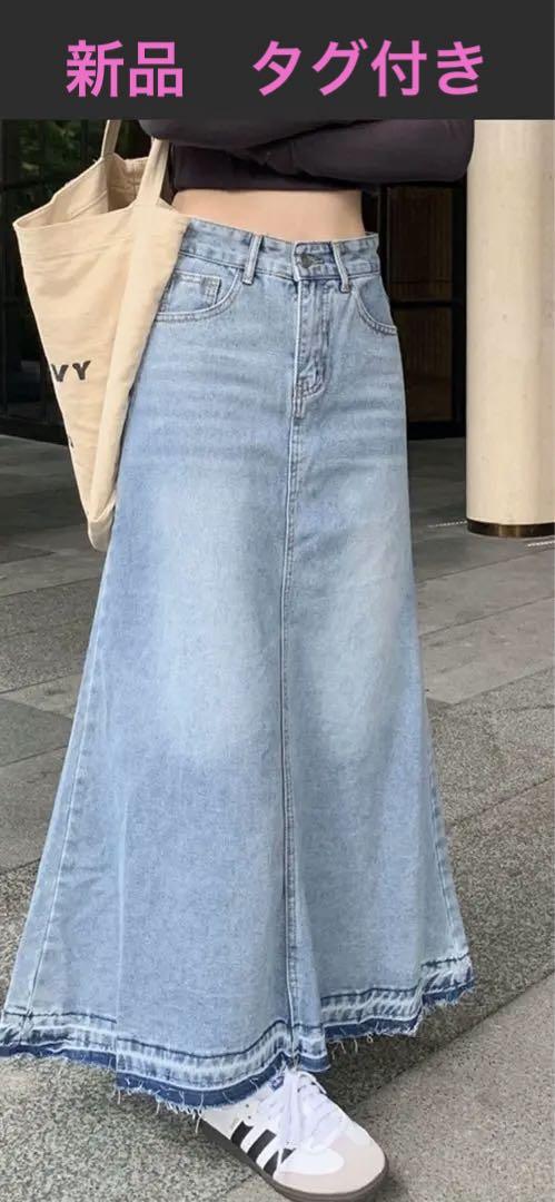 新品　デニムスカート