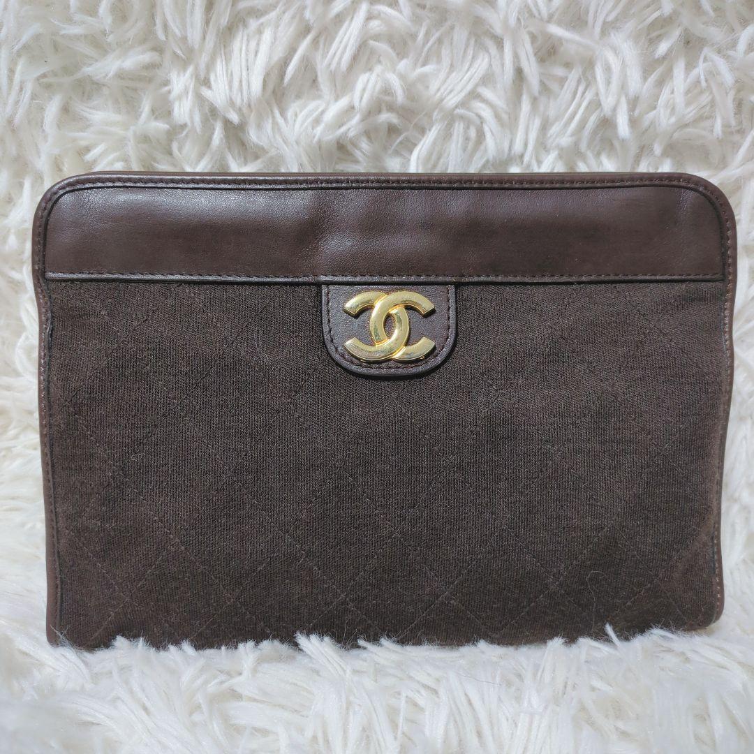 【数々のアワードを受賞】 美品】シャネル☆CHANEL クラッチバッグ コットン ココマーク バッグ