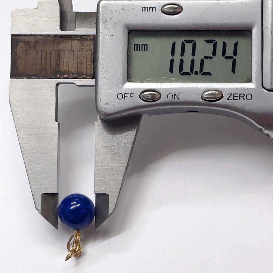 k18イエローゴールド ラピスラズリ ペンタントトップ ネックレス