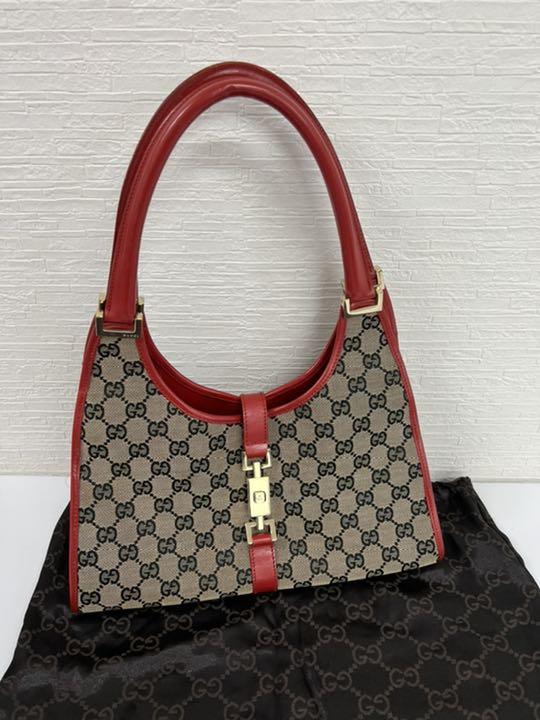 グッチ GUCCI GG柄 ジャッキー ハンドバッグ - メルカリ グッチ GUCCI GG柄 ジャッキー ハンドバッグ - メルカリ