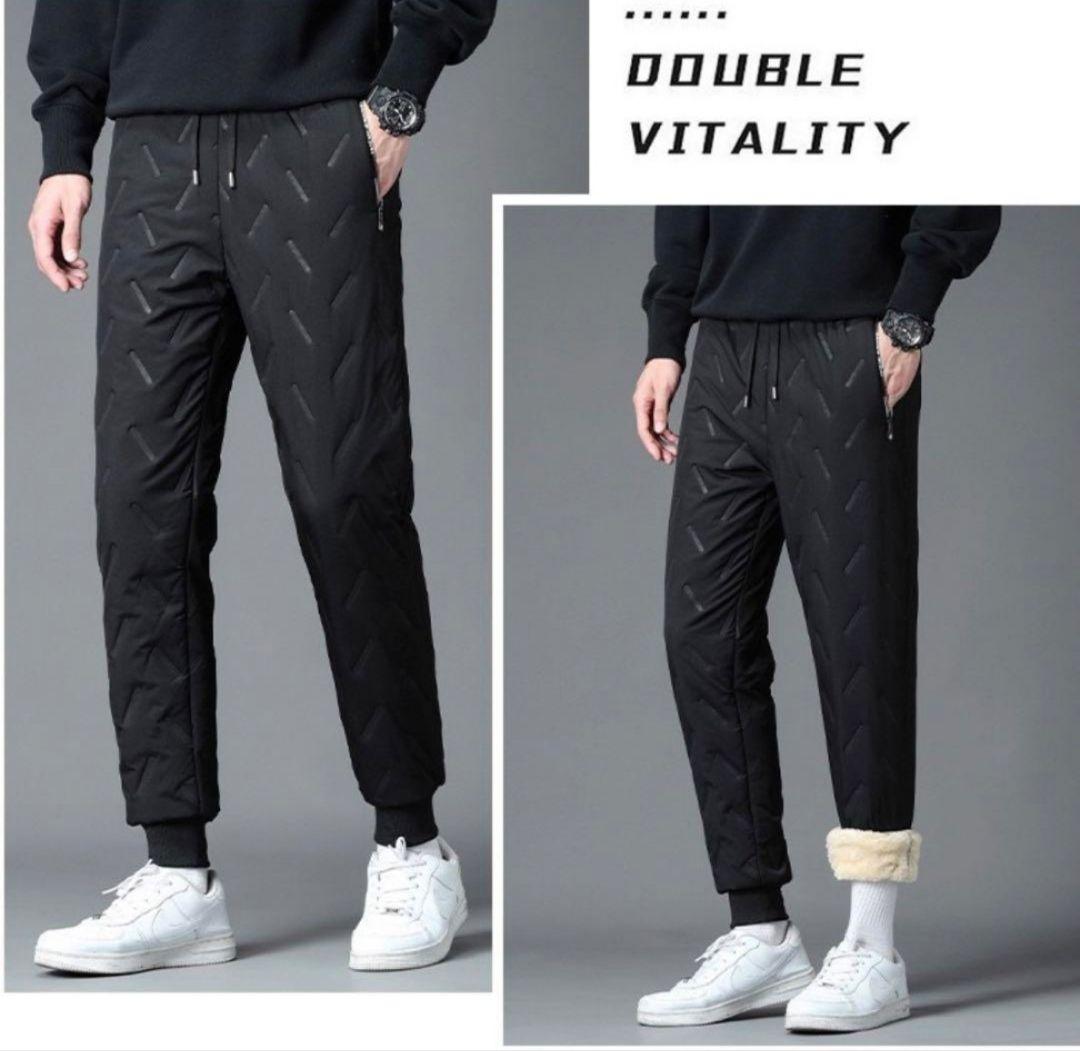 新品　防寒パンツ メンズ 　裏ボア ジョガーパンツ
