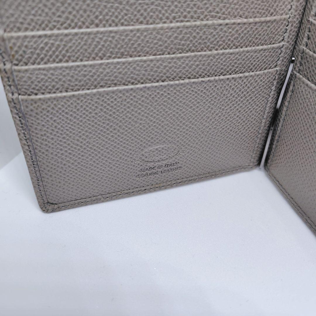 TOD’S 財布 マネークリップ レザー メンズ グレー トッズ
