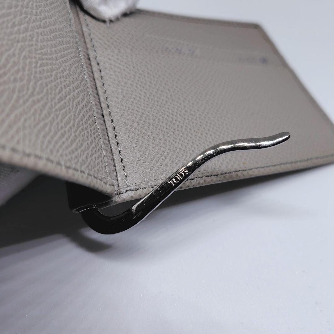 TOD’S 財布 マネークリップ レザー メンズ グレー トッズ