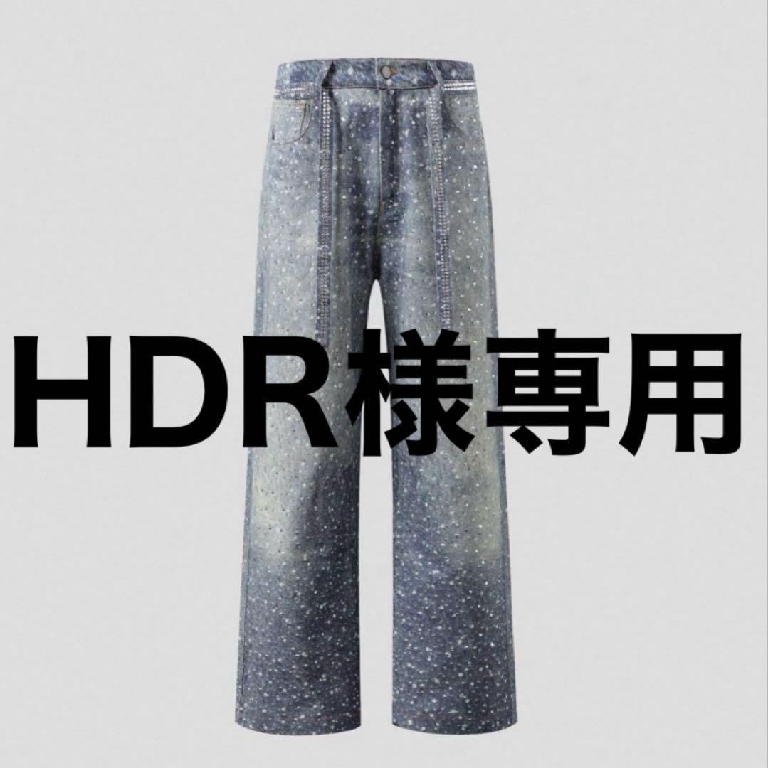 INSKR ラインストーンデニム birth of royal child風 INSKR ラインストーンデニム birth of royal child風