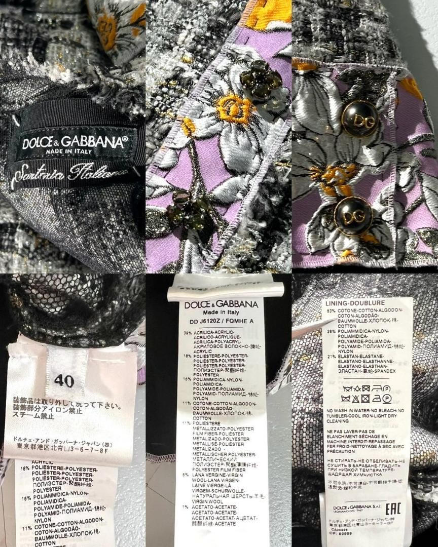 定価32万✨美品✨ドルガバ エンブロイダリーツイードワンピース 近年モデル 40