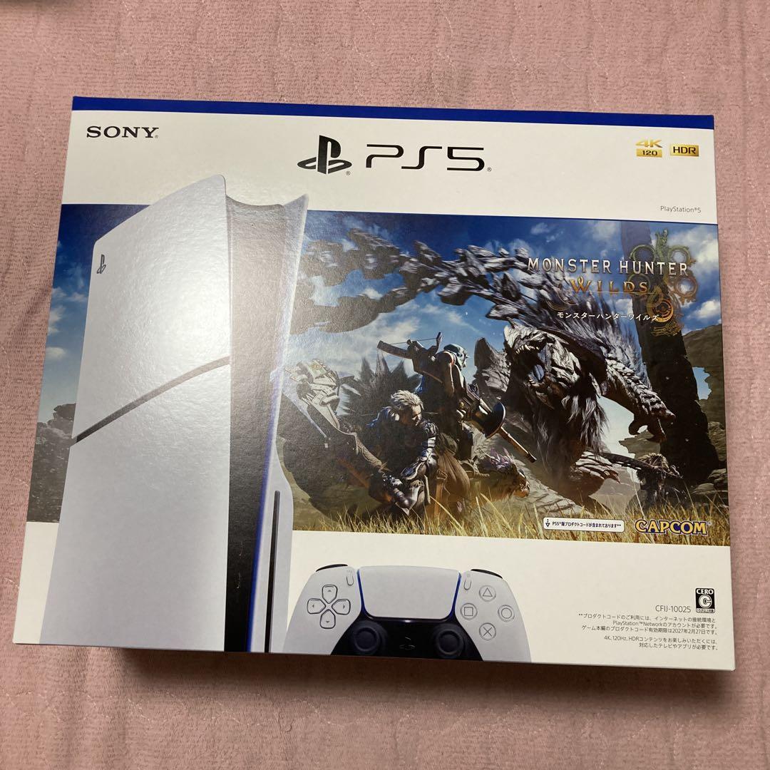 新品未開封Sony PlayStation 5 モンスターハンターワイルズ同梱版 53,999円