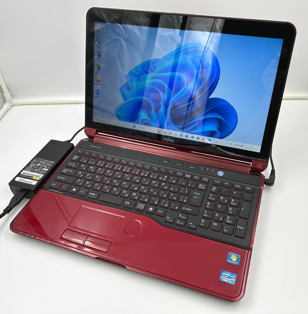ノートパソコン windows11 オフィス付き core i7 AH77/G - メルカリ