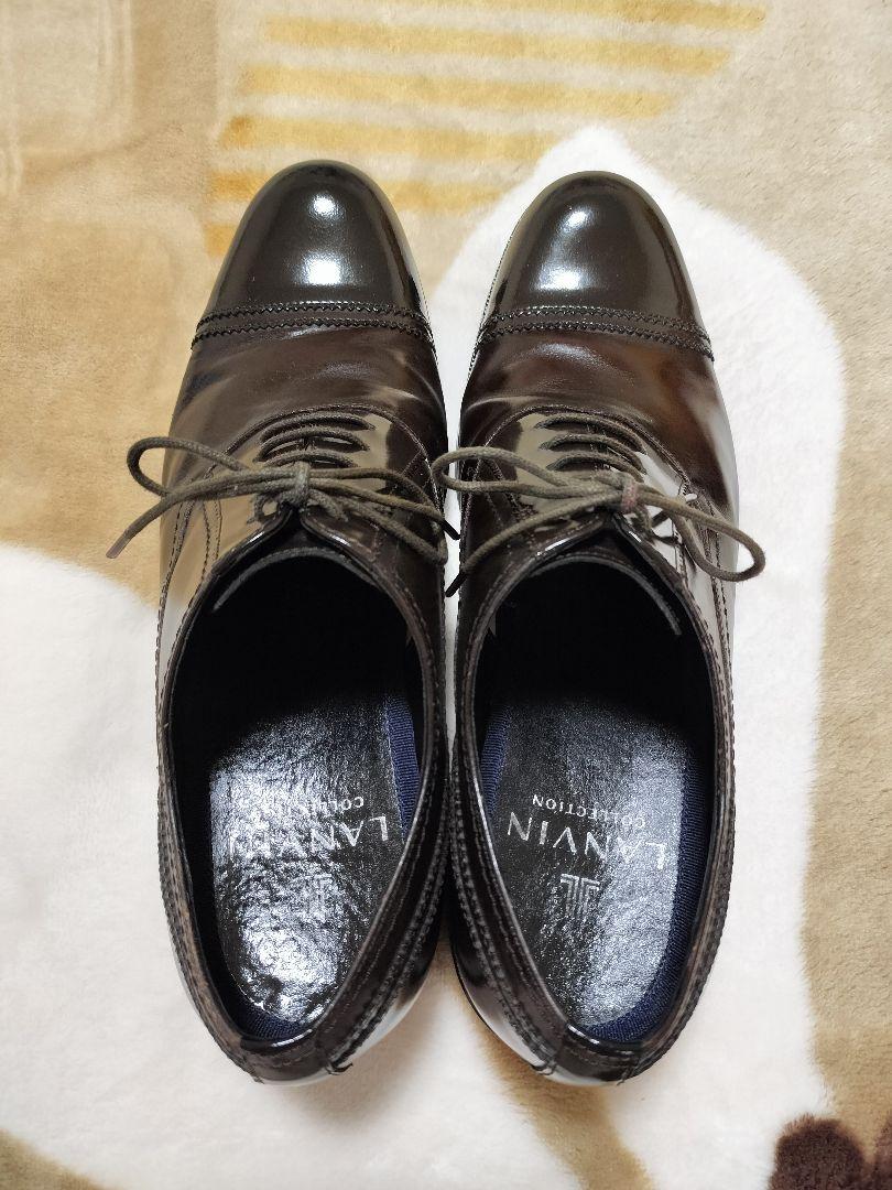 LANVIN COLLECTION メンズシューズ 24.5cmダークブラウン