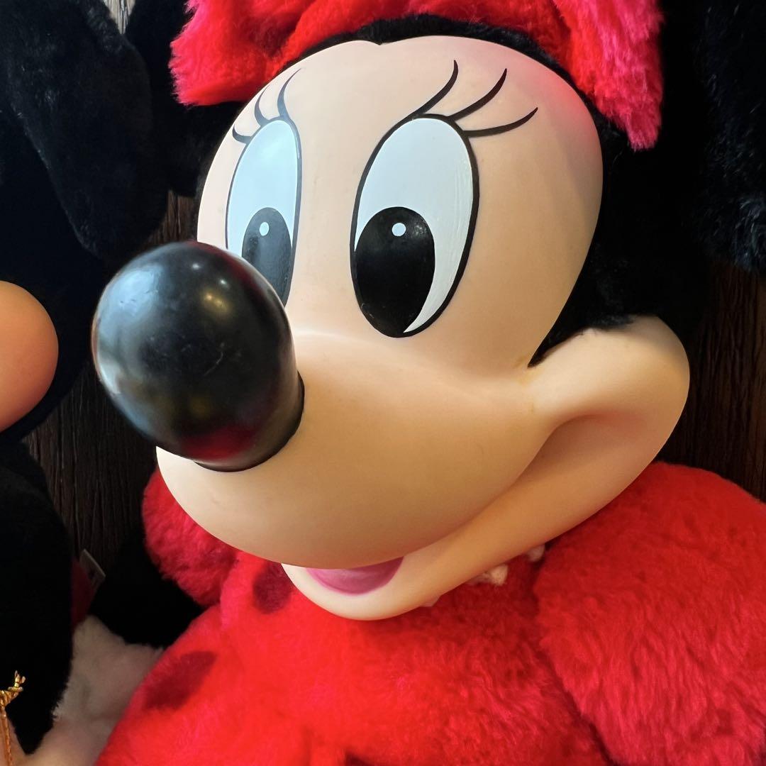 ディズニー ランド ミッキー ＆ ミニー タグ付き ソフビ レア