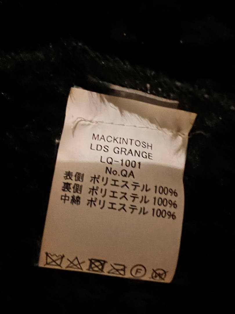 マッキントッシュボアコート#8#ブラック マッキントッシュボアコート#8#ブラック