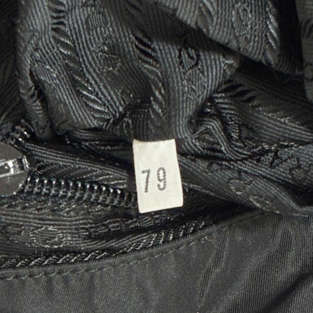 【良品】PRADA プラダ リュック ブラック 黒 ナイロン 三角ロゴ