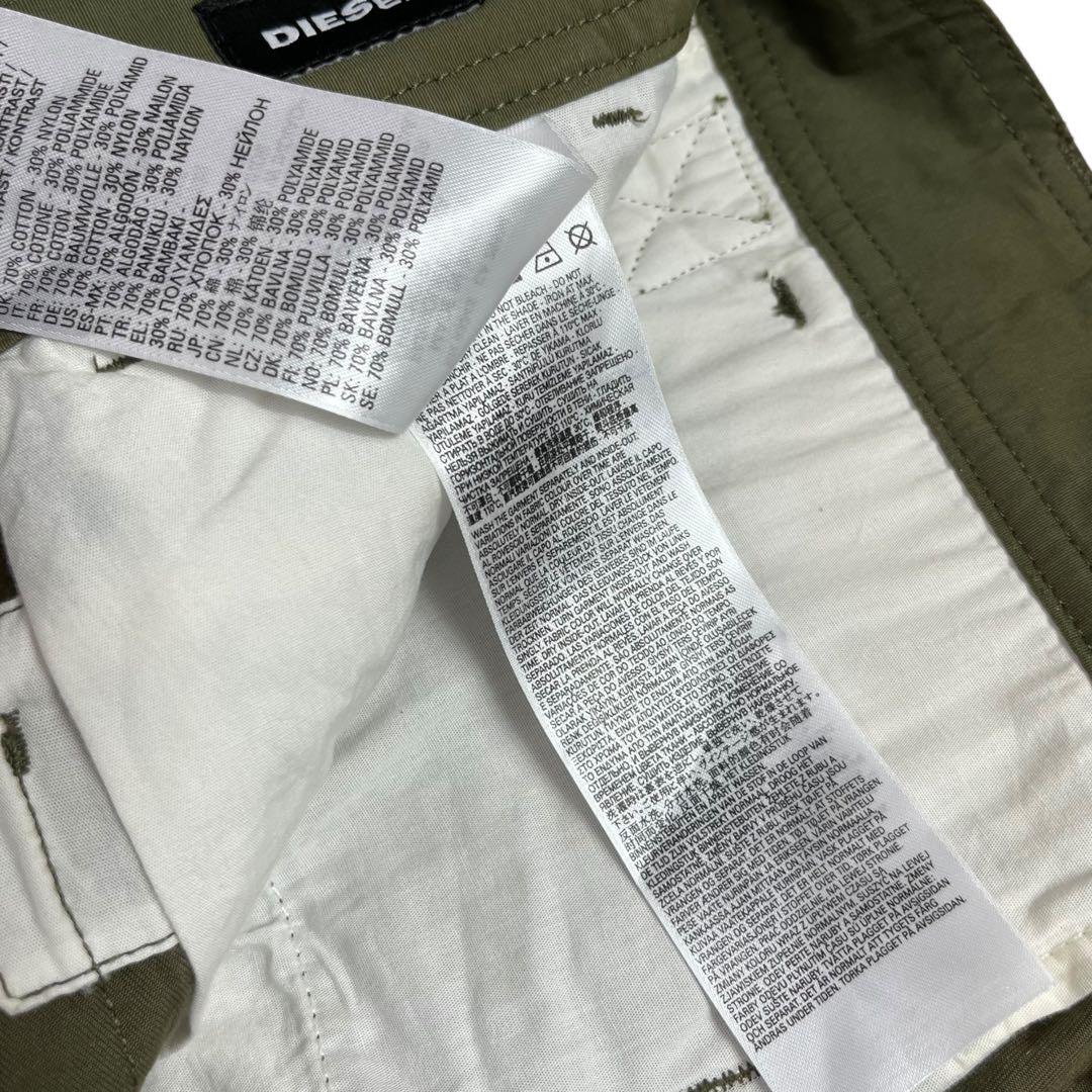 美品 DIESELディーゼル ハーフパンツ カーゴ 30ミリタリー