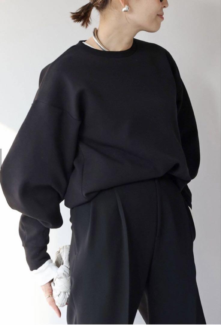 Deuxieme ClasseCELERI ロングスリーブ プルオーバーブラック