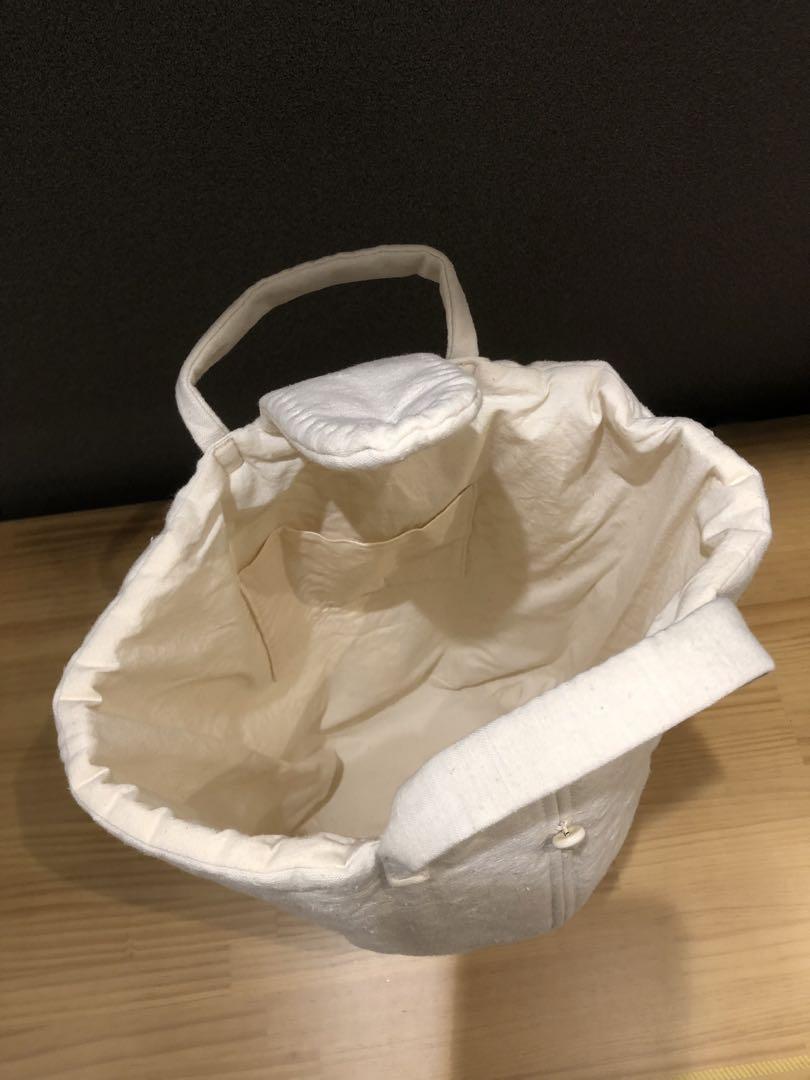 antiquelinen tote bag - tsukuroite