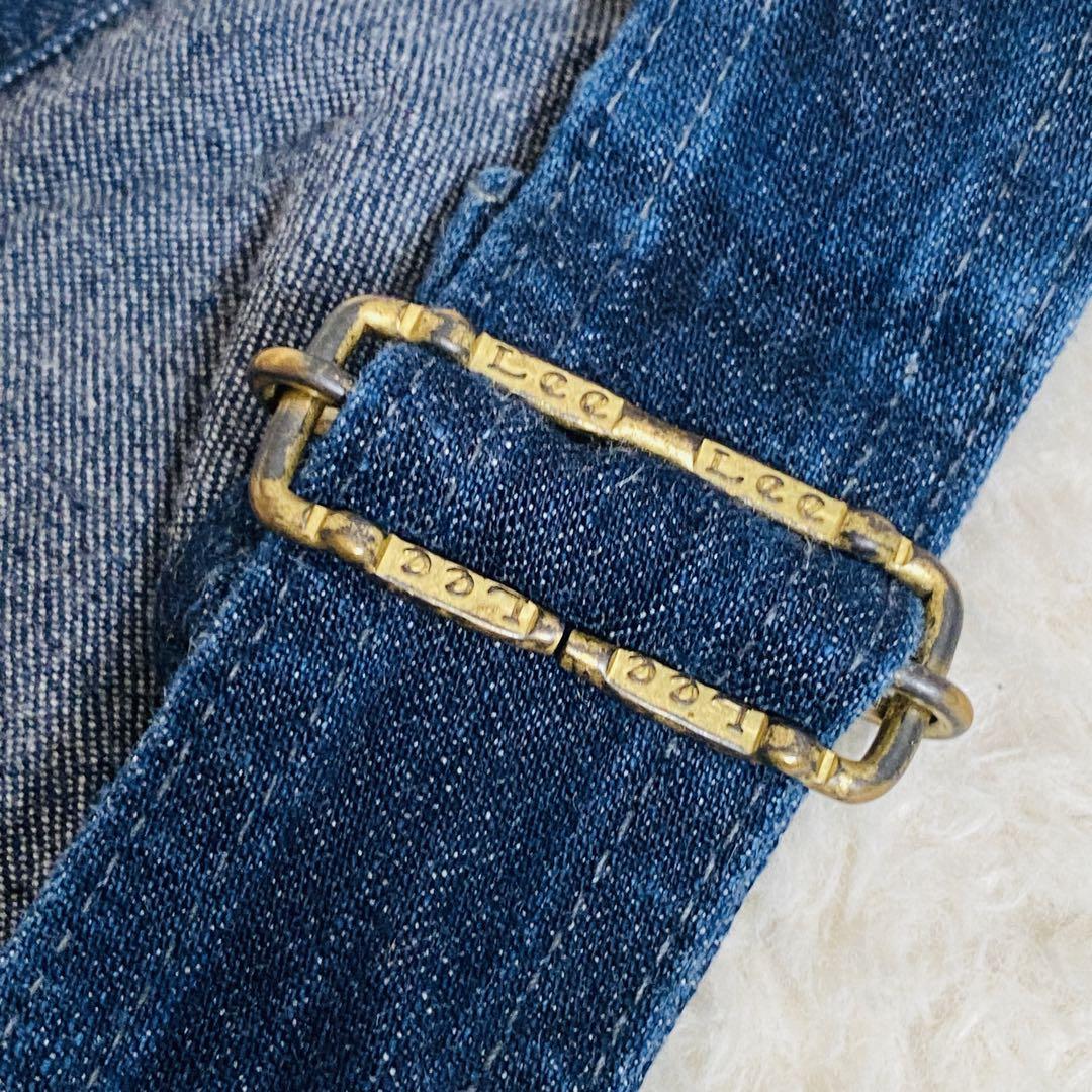 【 美品 】 リー Lee オーバーオール デニム メンズ XL