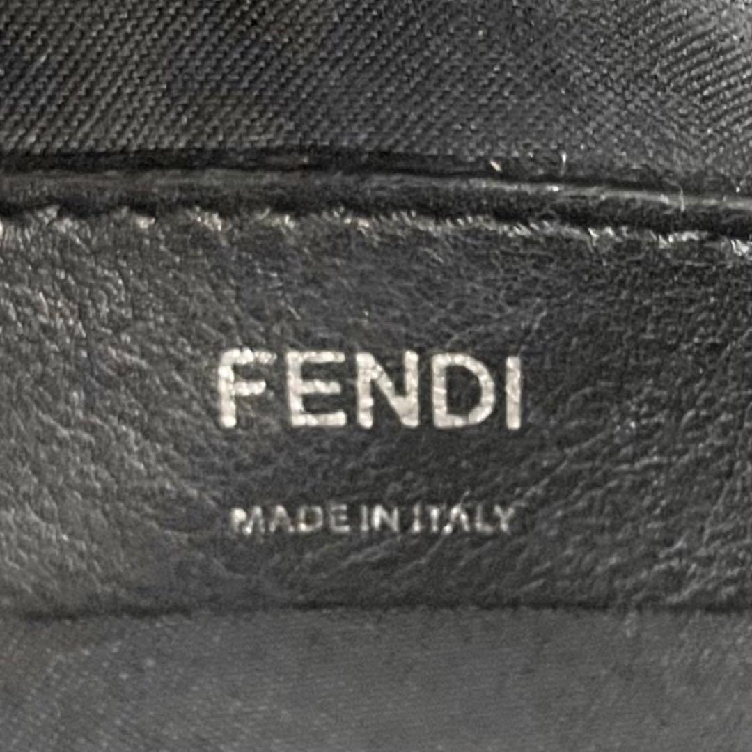 美品 フェンディ レザー 2WAY ショルダーバッグ バイザウェイ チャーム 黒