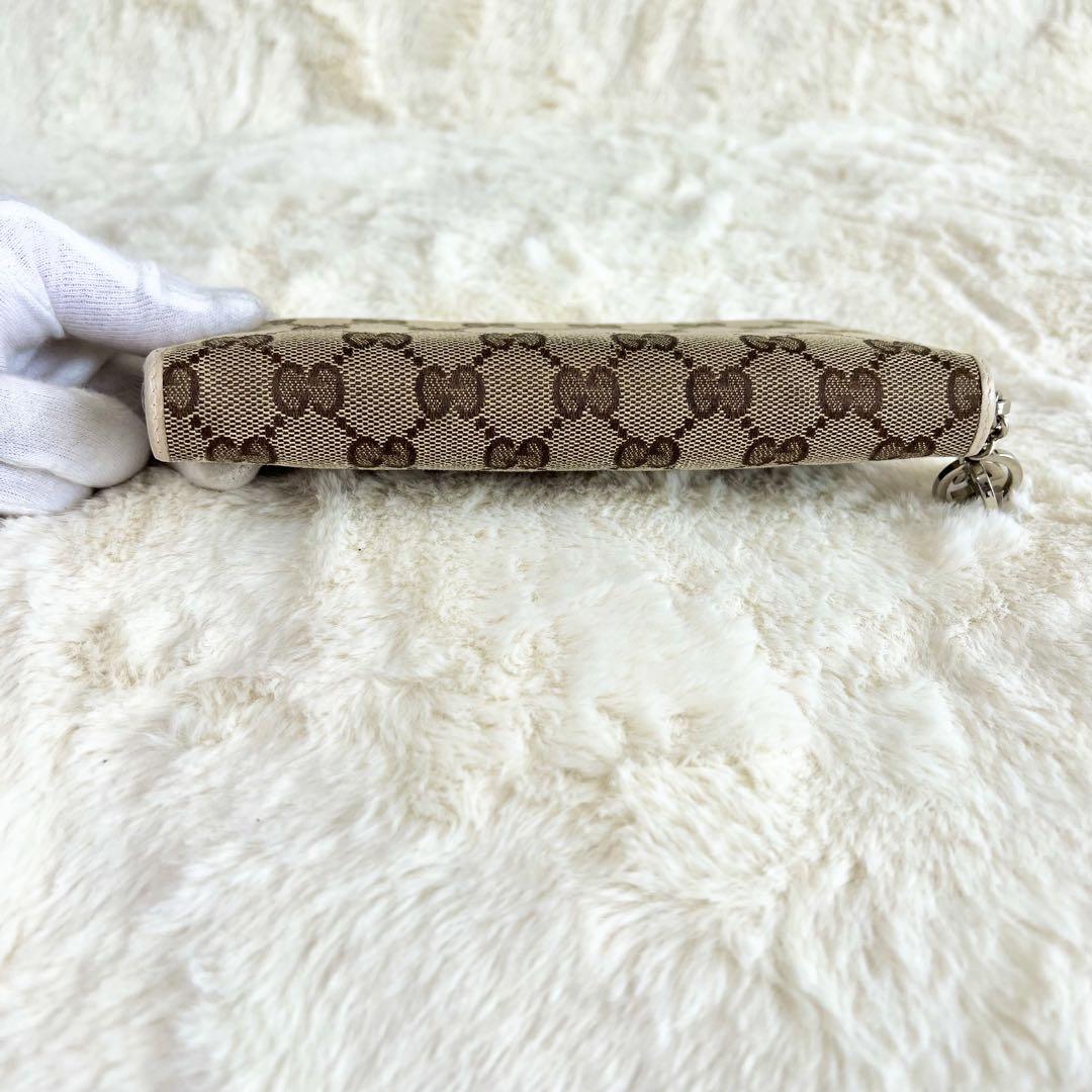 グッチ✨️ラウンドファスナー　財布　GGキャンバス　インターロッキング　ベージュ グッチ✨️ラウンドファスナー 財布 GGキャンバス インター