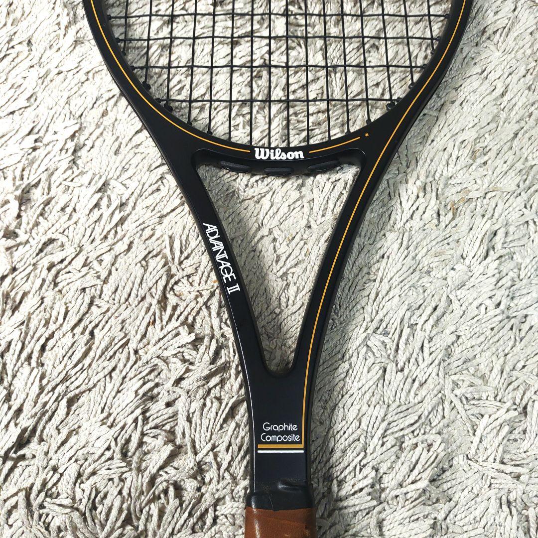 【名器】Wilson ウィルソン　advantage2 テニスラケット　ブラック 名器】Wilson ウィルソン advantage2 テニスラケット ブラック
