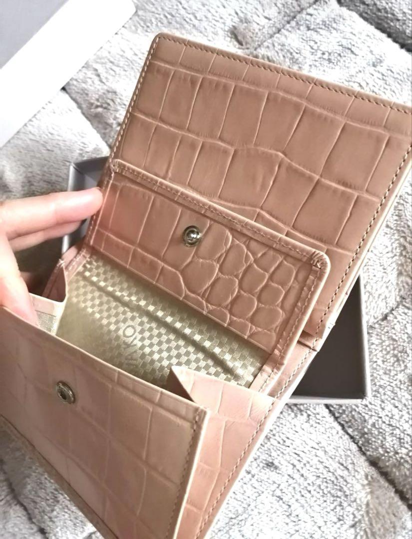 【再入荷】 和光 クロコダイル型押し財布 小物