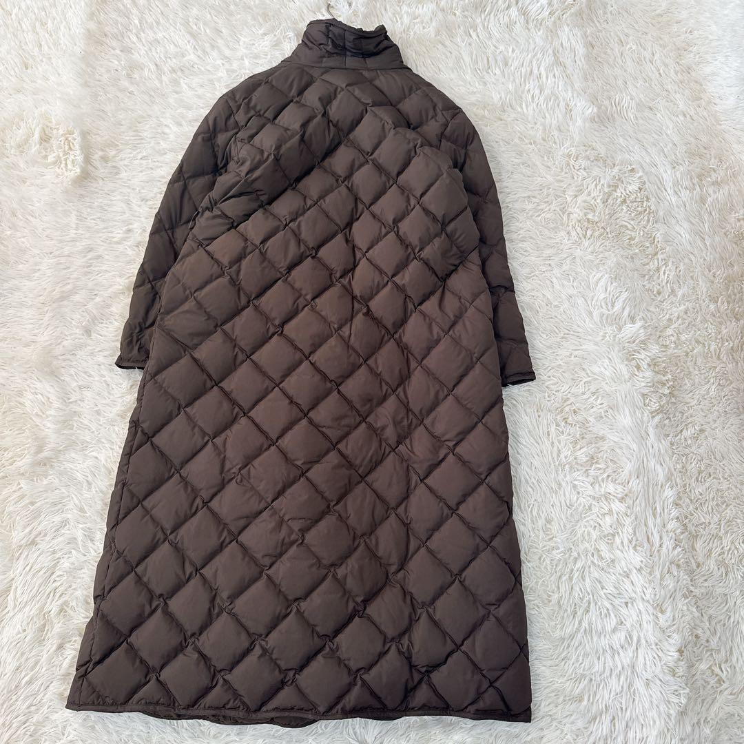 美品 anuans ヨーロピアンキルティングダウンコート ブラウン 美品 anuans ヨーロピアンキルティングダウンコート ブラウン