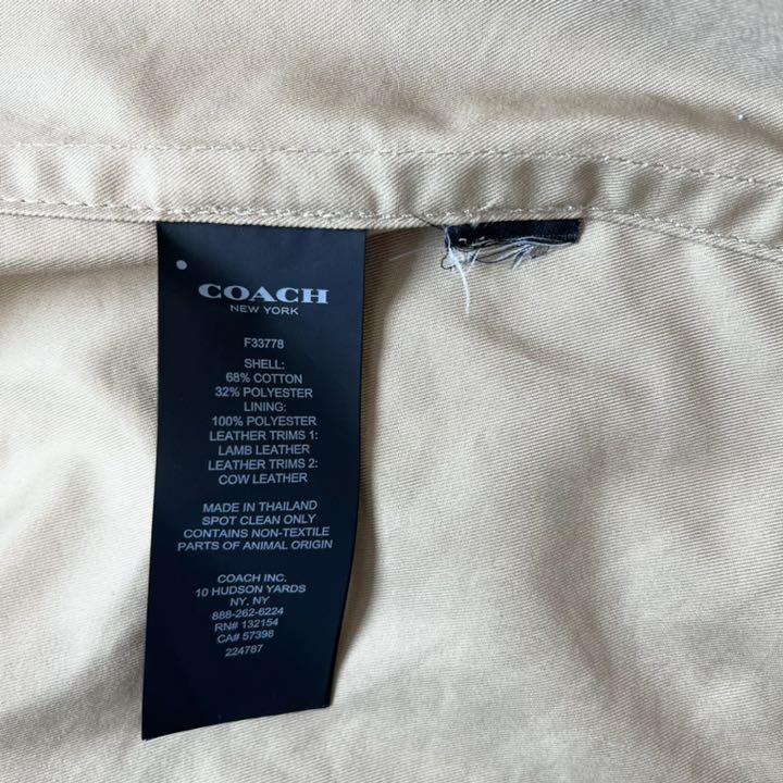 即納豊富な これからの季節にピッタリ トレンチコート ベージュ cf82Z-m23163143832 美品 COACH NEW格安