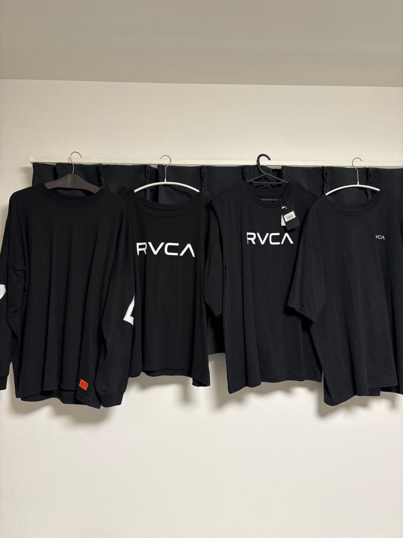 RVCA ブラックTシャツ/タンクトップ2枚セット