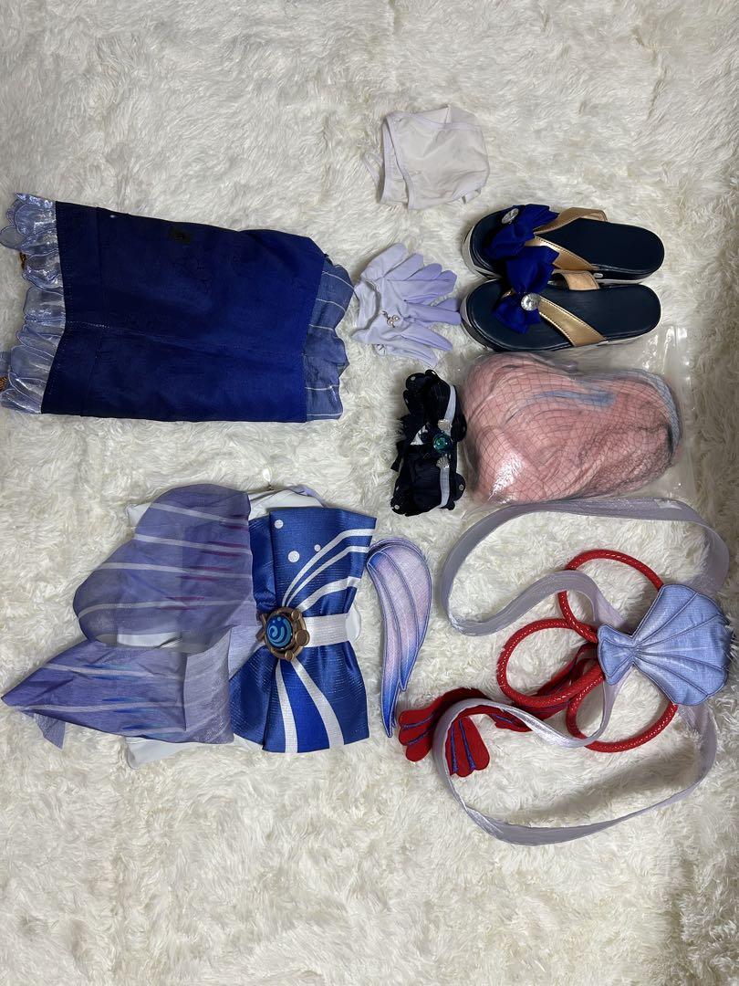 [ほぼ新品]原神 珊瑚宮心海 コスプレ 三分妄想 フルセット Mサイズ