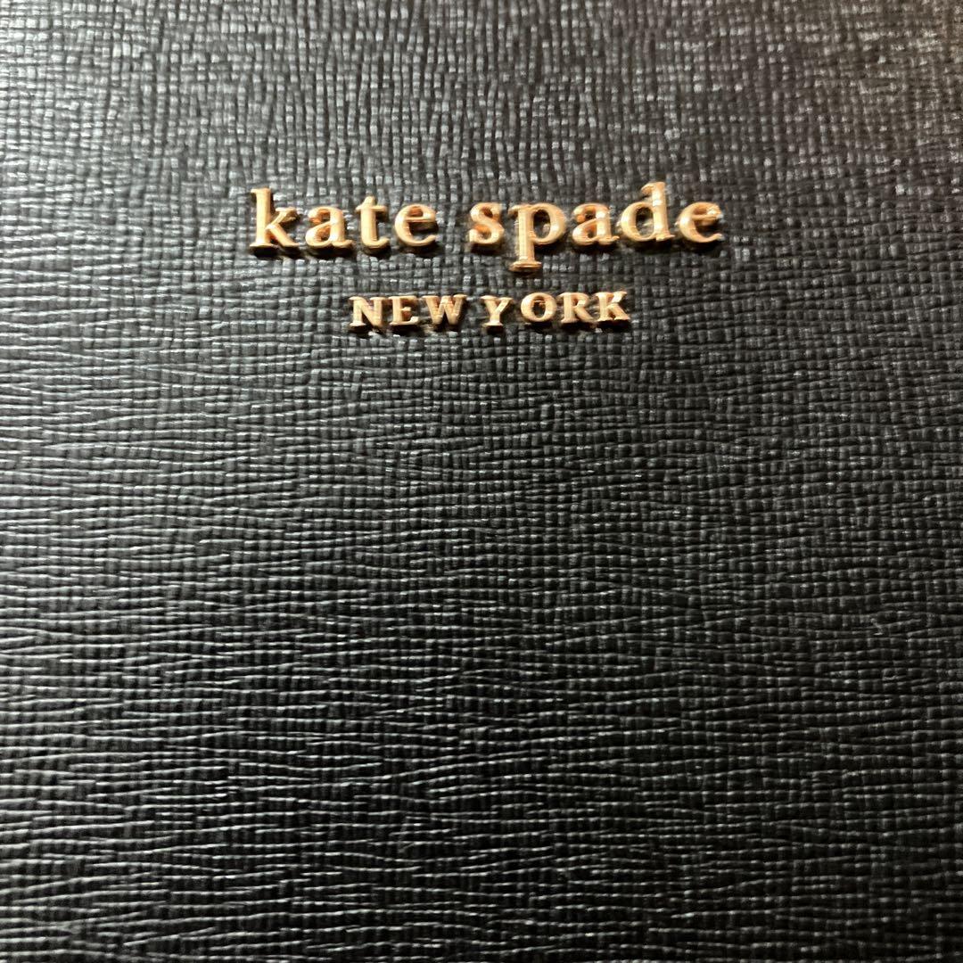 美品 KATE SPADE レザー トートバッグ ビジネス A4収納 ブラック ケイトスペード】美品！レザートートバッグ ビジネスバッグ 就活