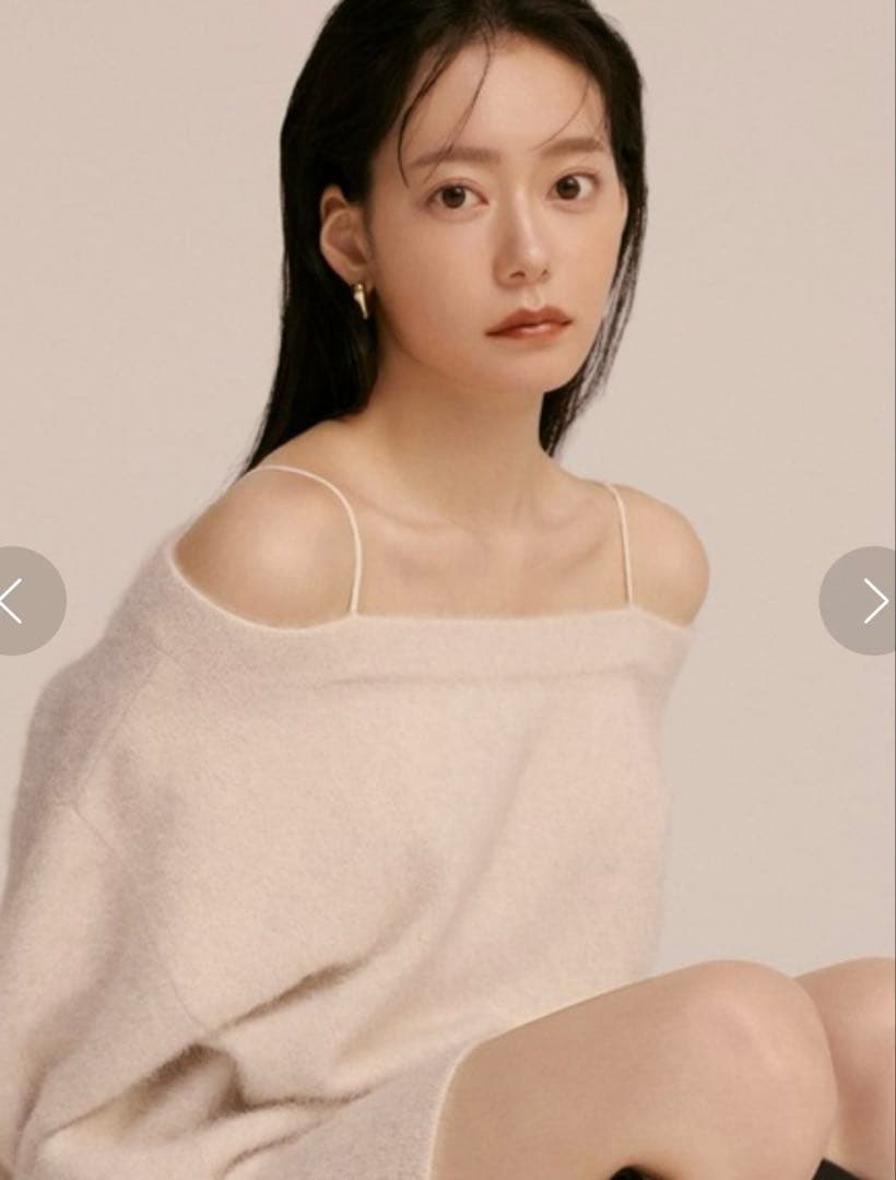 SNIDEL フォックスカシミヤキャミオフショルプルオーバー セットアップ SNIDEL フォックスカシミヤキャミオフショルプルオーバー セットアップ