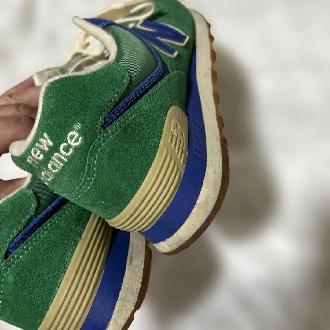New Balance Classic 574 グリーン/ブルー