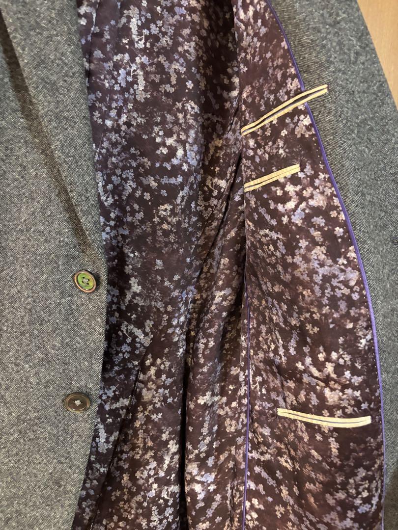 最高級 Paul Smith カシミヤ グレー テーラードジャケット