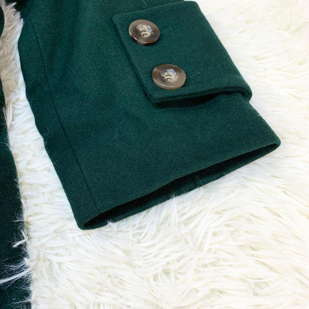 新品未使用 UN3D. ノーカラーカフスコート グリーン