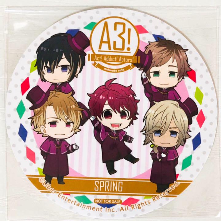 新品☆A3!☆アニカフェ☆コースター☆4点セット