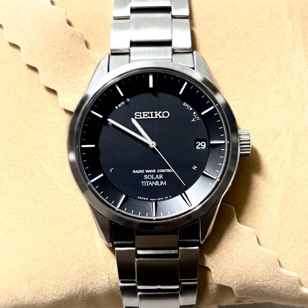 SEIKO ソーラー電波 7B24 SBTM211 総チタニウム製 超美品