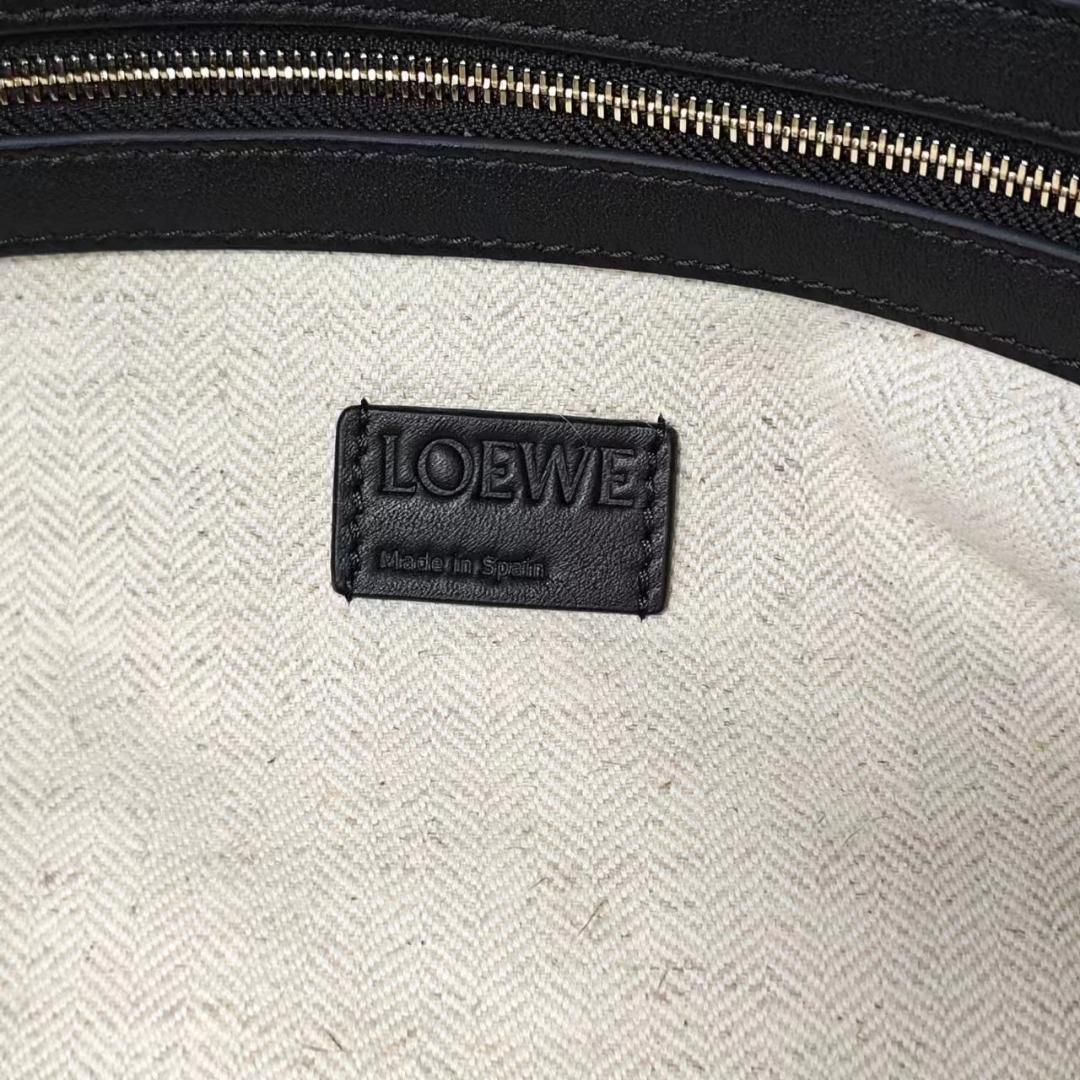 LOEWE ロエベ 2WAYバッグ フラメンコ 黒 クラッチ ショルダー 画像8