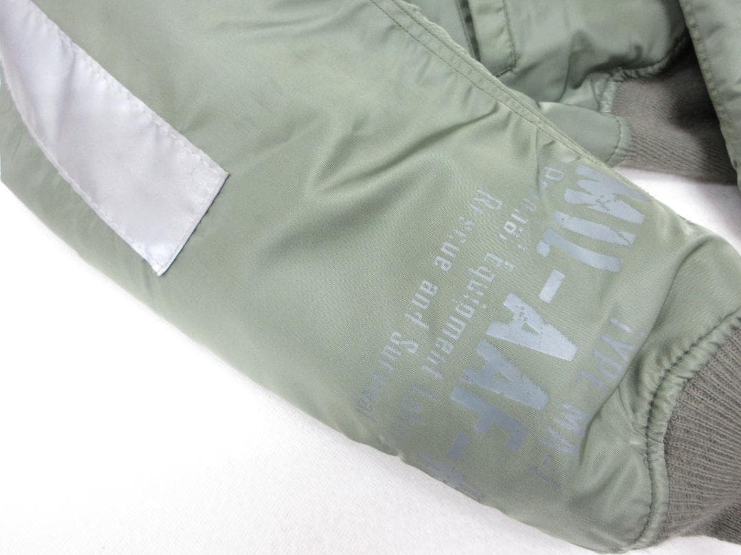 アヴィレックス フライトジャケット L MA-1 USA製 カーキ(114)a アヴィレックス フライトジャケット L MA-1 USA製 カーキ(114)a