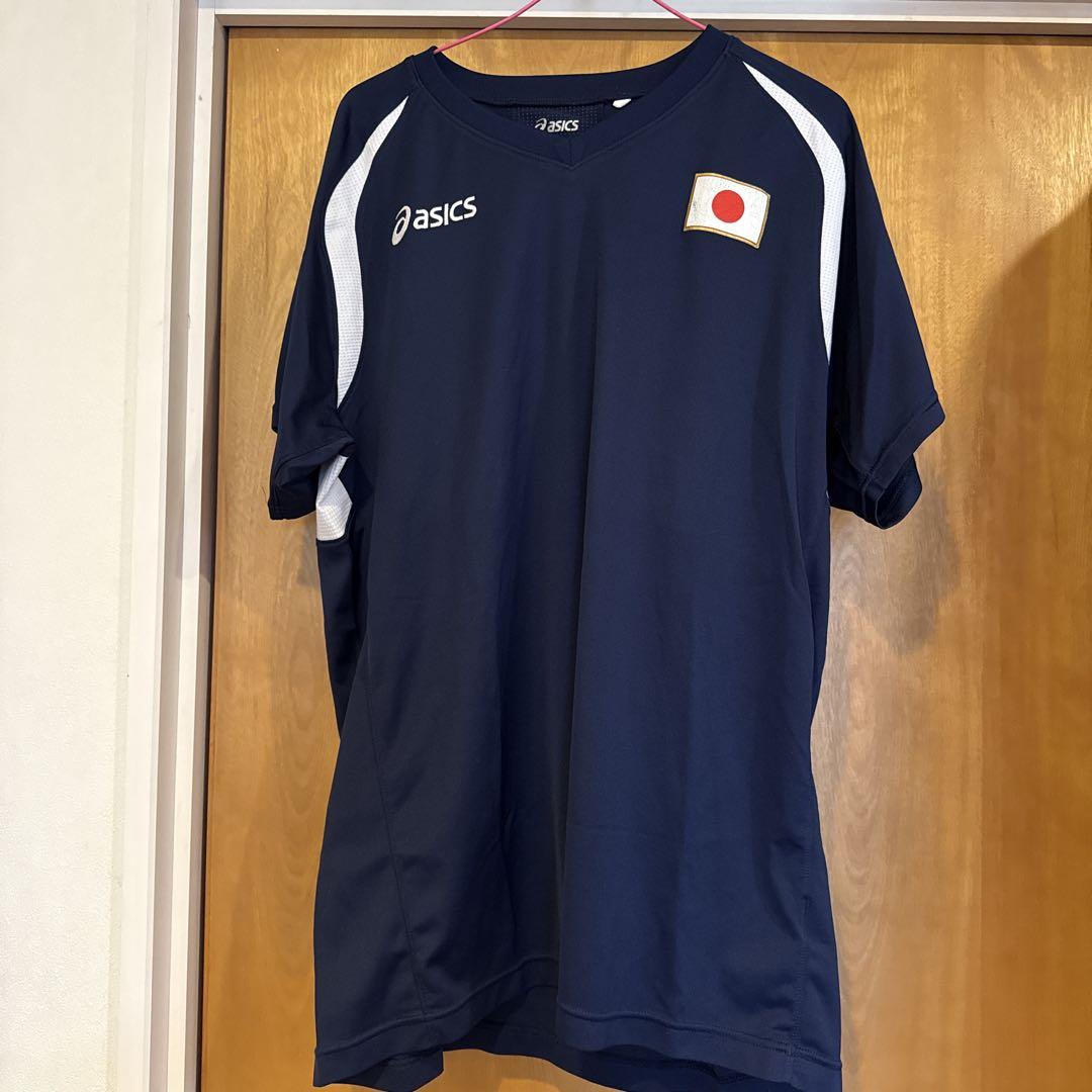 清水選手asics バレーボールウェア 2XO ネイビー