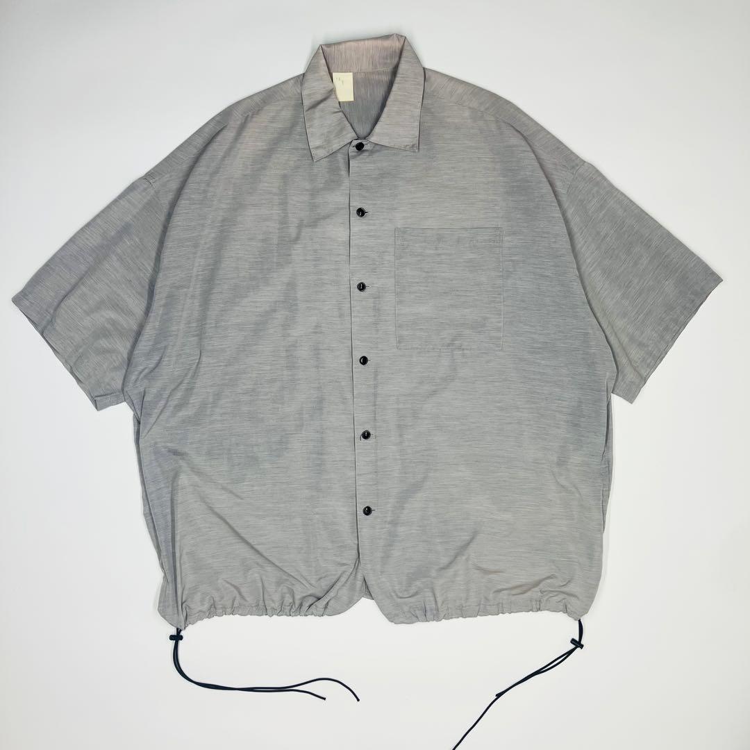 【珍品】N.ハリウッド ギミック 半袖シャツ ジャケット デザイナーズ 古着 灰