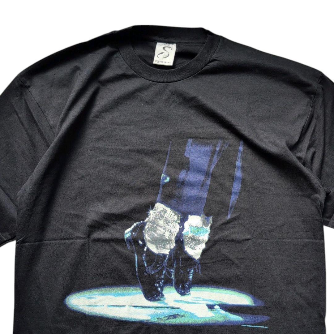 90s マイケルジャクソン Tシャツ 美品 ブラック 両面プリント XL程度