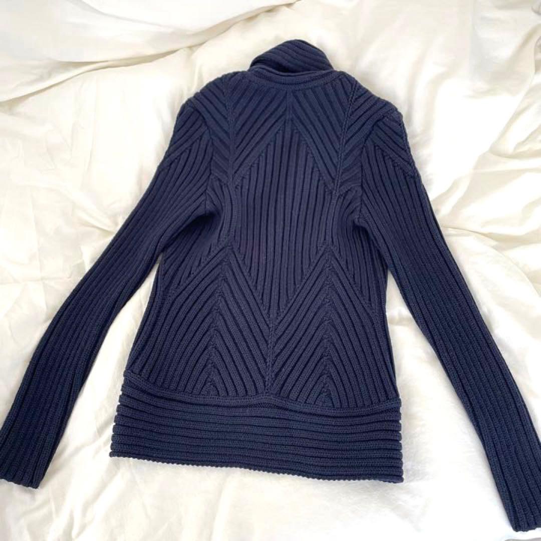 美品【Salvatore Ferragamo】ニットカーディガン ショールカラー