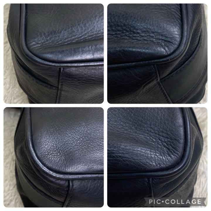✨美品✨ グッチ ショルダーバッグ ホースシュー 馬蹄金具 ブラック シボ革