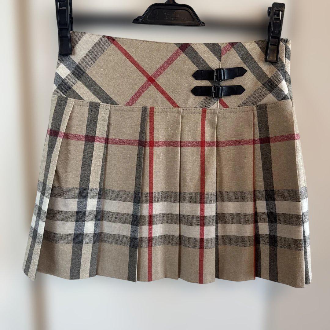 美品✨バーバリーチルドレン スカートのみ 新品】バーバリーチルドレン Burberrychildren プリーツスカート