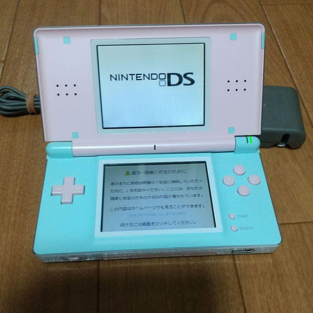 ニンテンドーDS Lite カスタムカラー 本体 純正充電器付き。