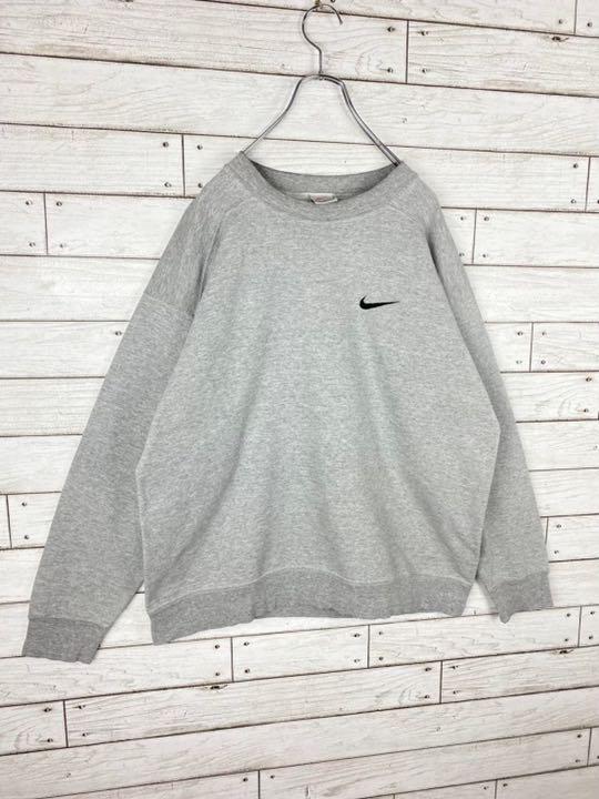 NIKE ゆるだぼ 刺繍ロゴ スウェット YGeRi-m23187958951 90s 銀タグ USA産 通販超特価