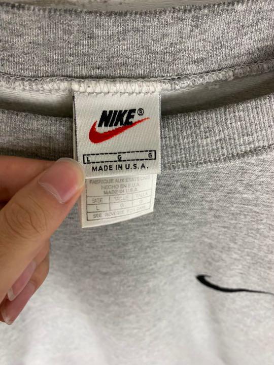 NIKE ゆるだぼ 刺繍ロゴ スウェット YGeRi-m23187958951 90s 銀タグ USA産 通販超特価