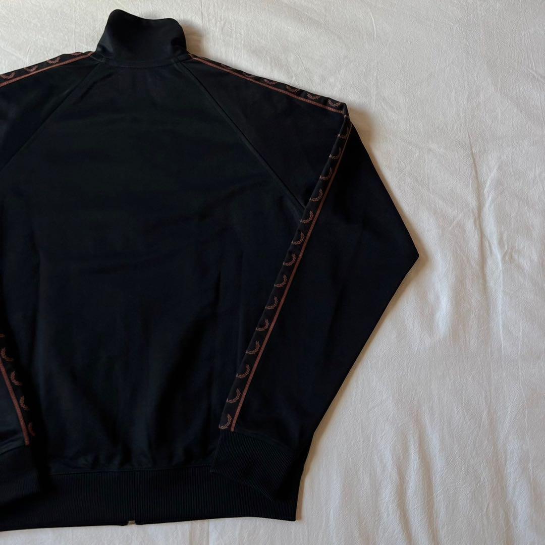 【美品】FRED PERRY トラックジャケット サイドライン ブラウン 希少