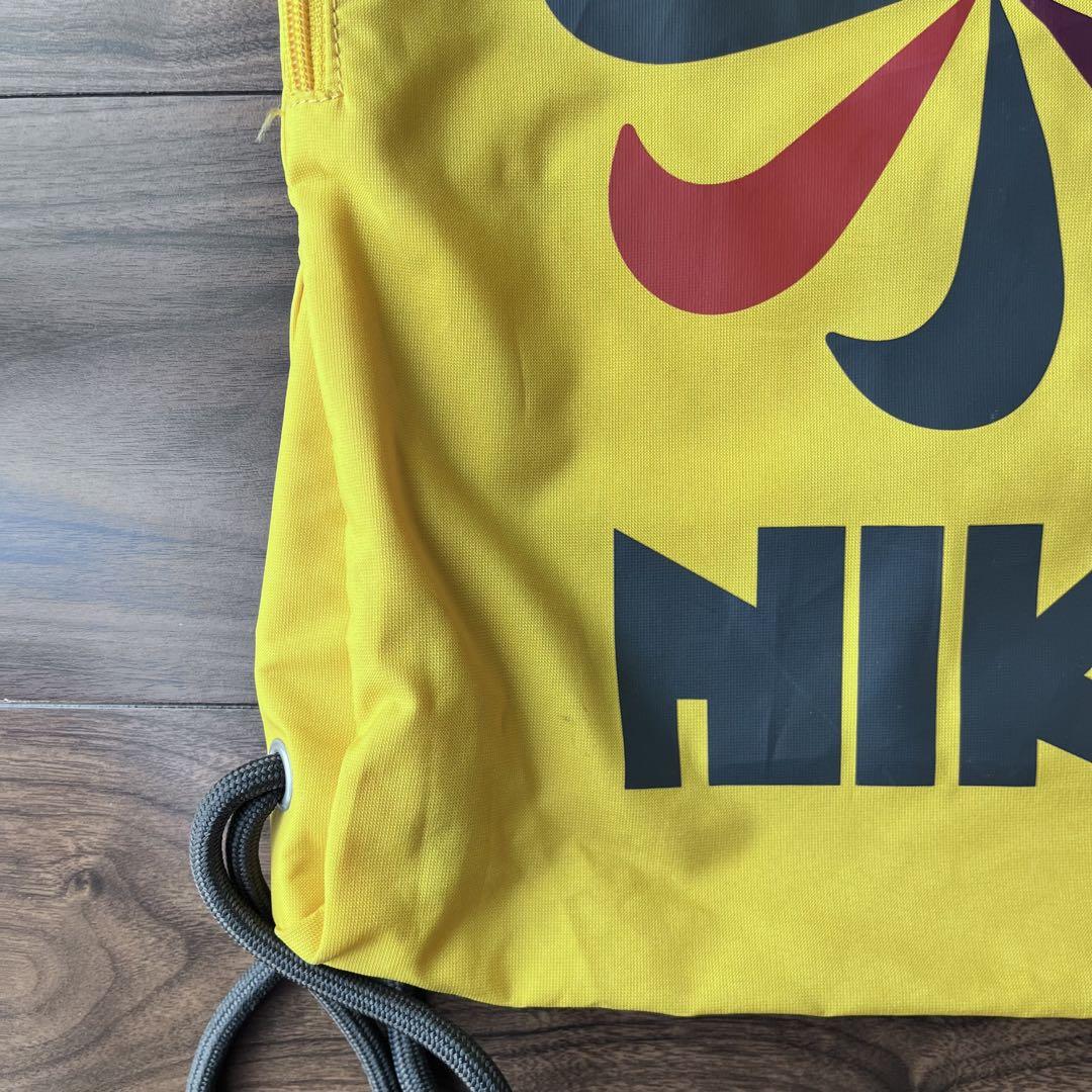 90s NIKE ナイキ 風車 ナップサック ビックロゴ GOODデザイン